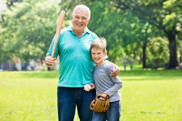 Using a baseball glove in the game