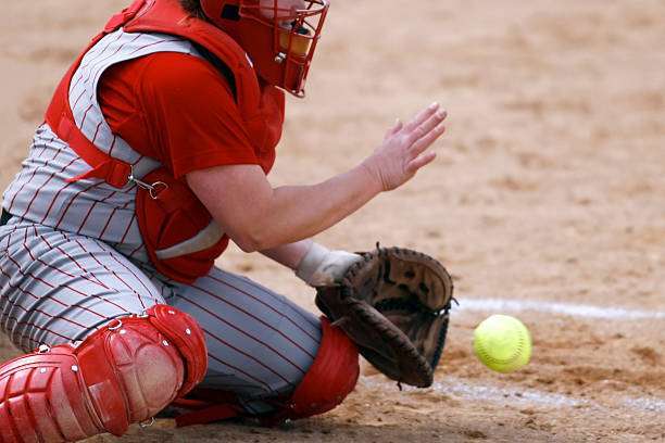Baseball Player Slides Into Home Plate